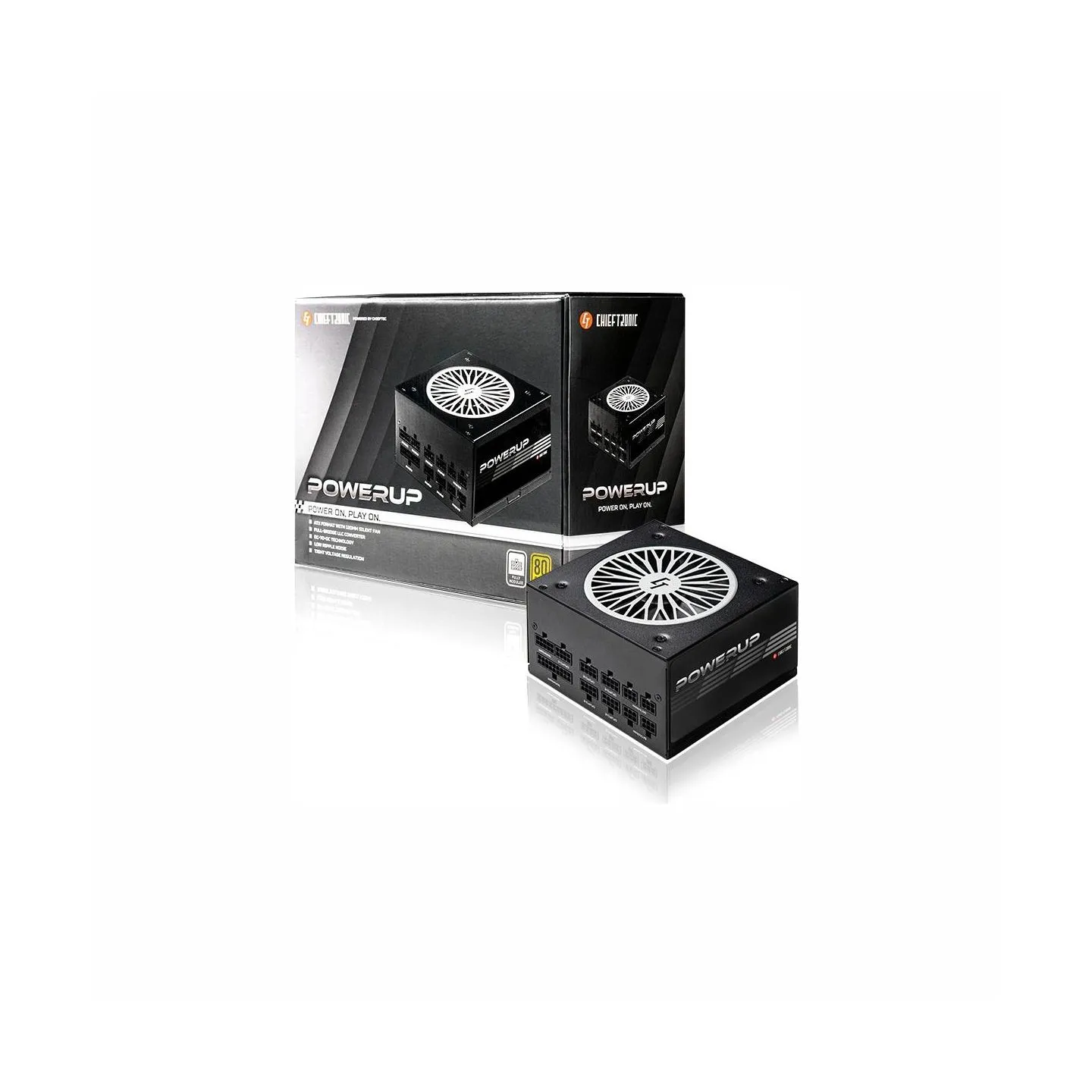 Chieftec Power Supply|CHIEFTEC|650 Watts|Efficiency 80 PLUS GOLD|PFC Active|GPX-650FC