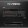 Corsair Keyboard K100 RGB Air Wireless Ultra Thin Cherry MX