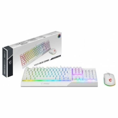 MSI Set Vigor GK30 Combo White Keyboard + Mouse