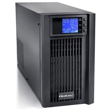 Qoltec UPS 3kVA 2400W AVR LCD