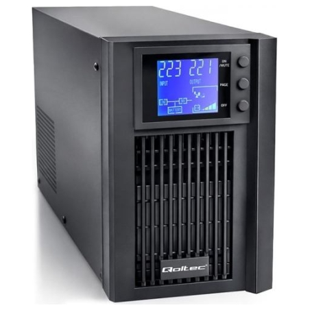 Qoltec UPS 1kVA 800W AVR LCD