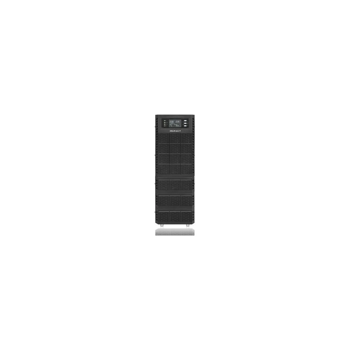 Qoltec UPS 10kVA, 10000W, PF1.0 LCD, EPO, USB, On line