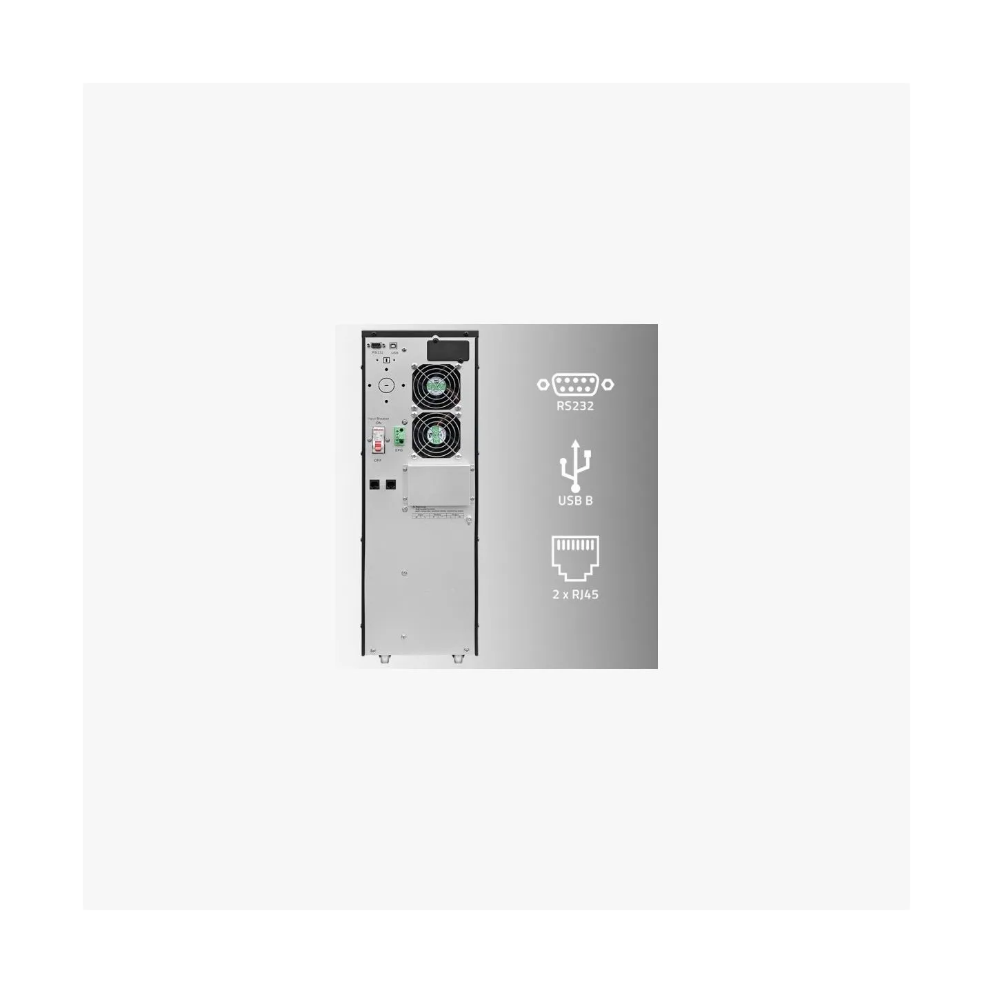 Qoltec UPS 6kVA, 6000W, PF 1.0 LCD, EPO, USB, On line