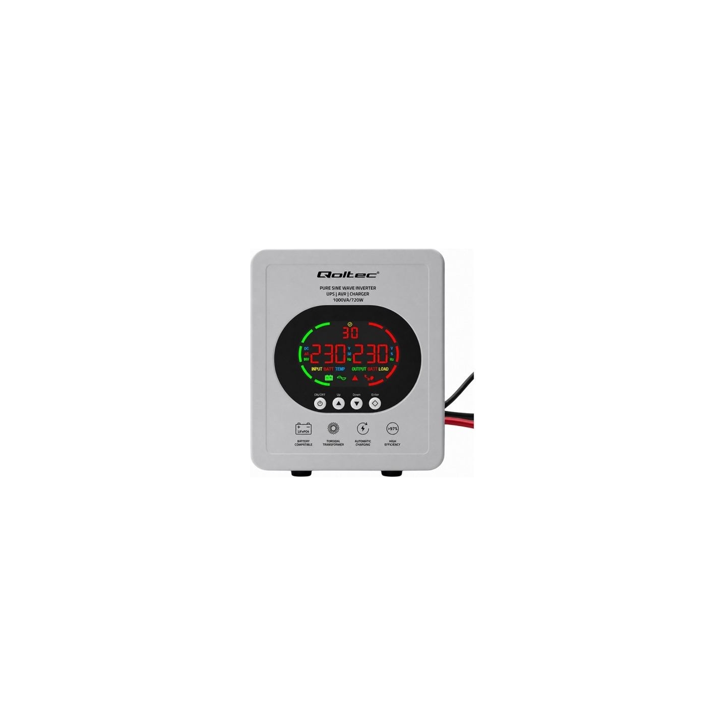 Qoltec Pure Sine Wave UPS 1000VA/720W