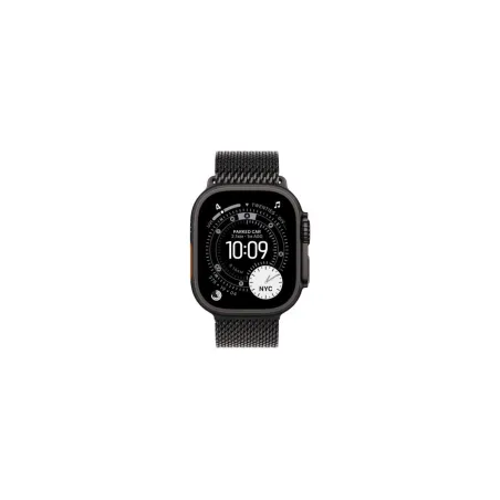 Apple Watch Ultra 3 GPS + Cellular 49mm Black Titanium Case with Black Titanium Milanese Loop - Medium