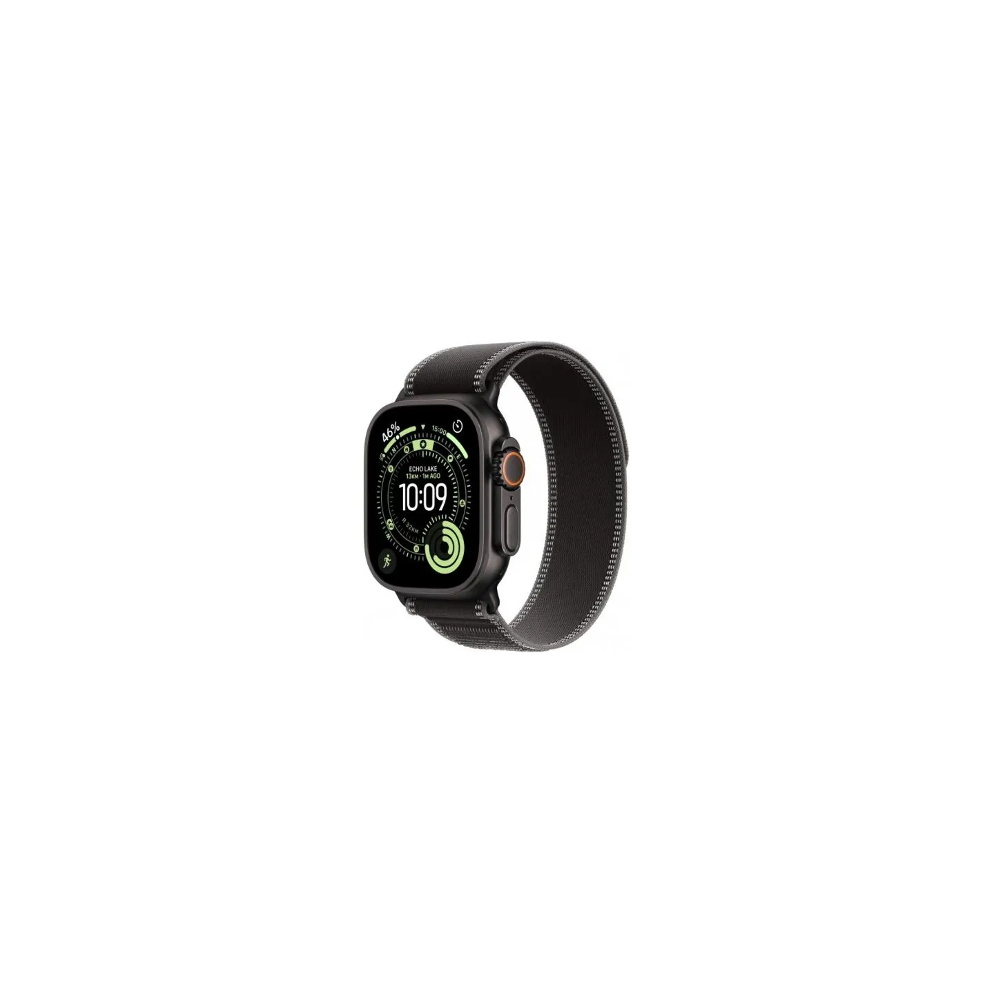 Apple Watch Ultra 3 GPS + Cellular 49mm Black Titanium Case with Black/Charcoal Trail Loop - M/L