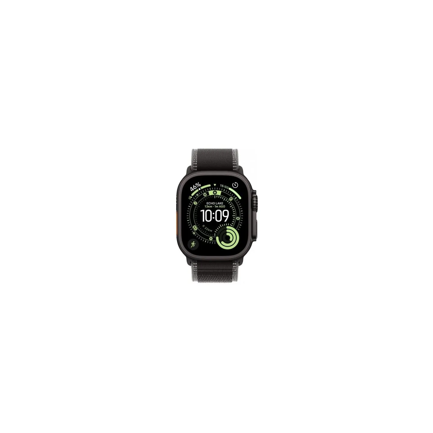 Apple Watch Ultra 3 GPS + Cellular 49mm Black Titanium Case with Black/Charcoal Trail Loop - M/L