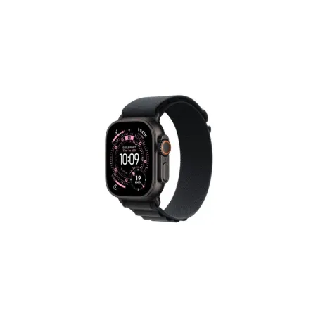 Apple Watch Ultra 3 GPS + Cellular 49mm Black Titanium Case with Black Alpine Loop - Large