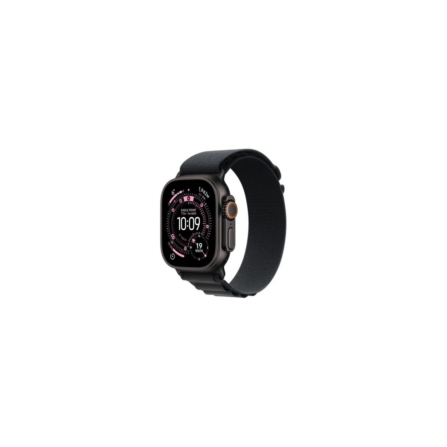 Apple Watch Ultra 3 GPS + Cellular 49mm Black Titanium Case with Black Alpine Loop - Large
