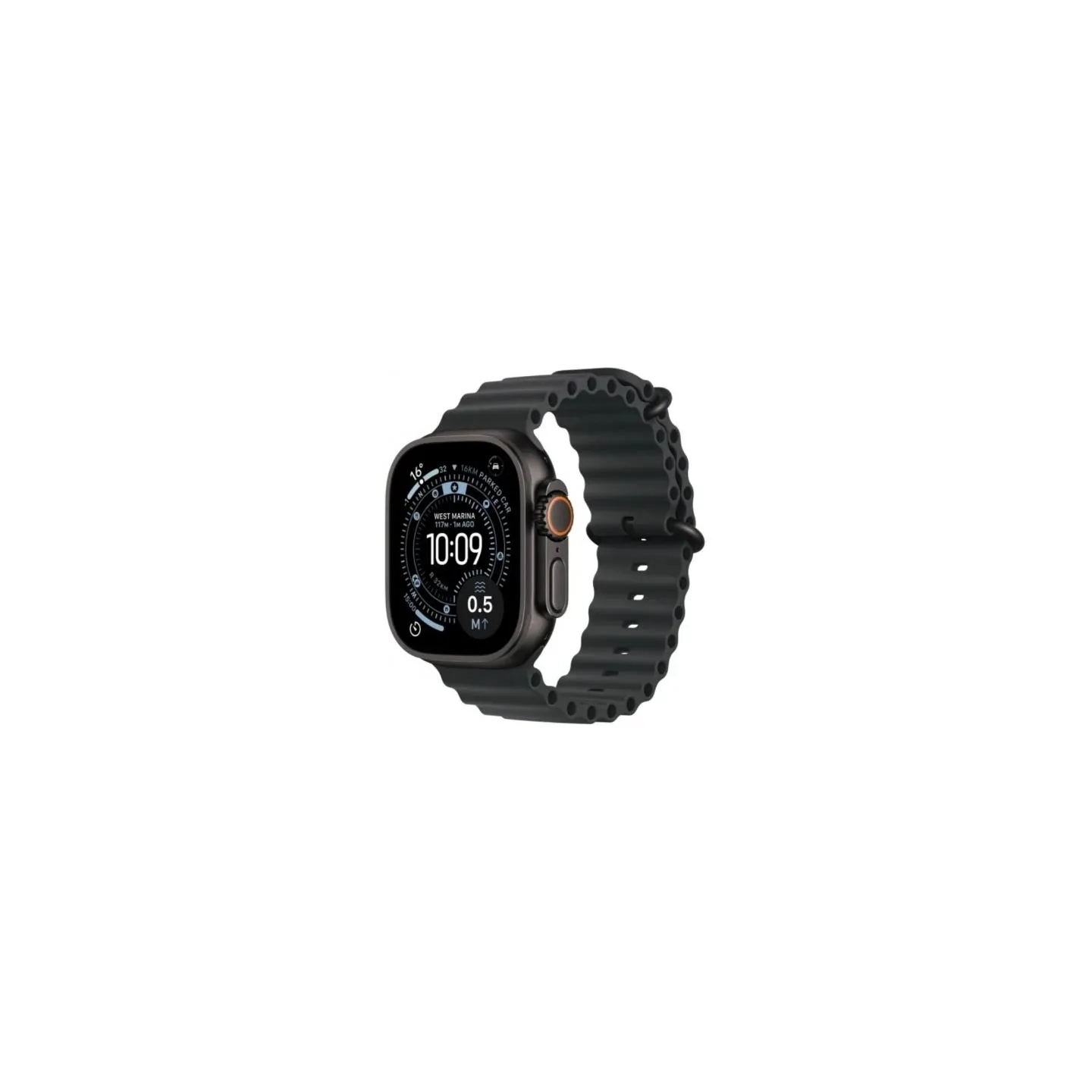 Apple Watch Ultra 3 GPS + Cellular 49mm Black Titanium Case with Black Ocean Band