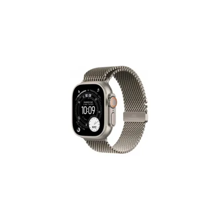 Apple Watch Ultra 3 GPS + Cellular 49mm Natural Titanium Case with Natural Titanium Milanese Loop - Small