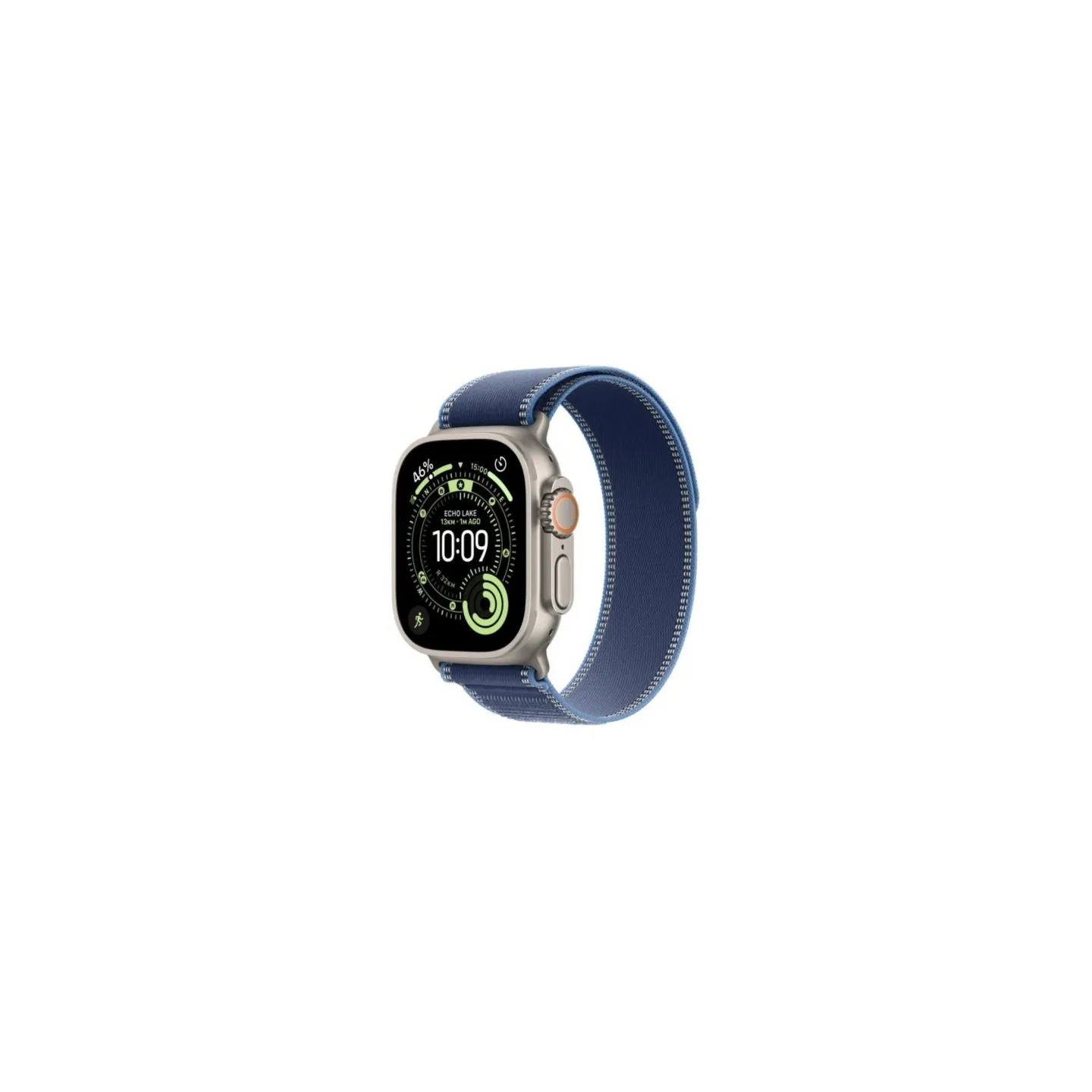 Apple Watch Ultra 3 GPS + Cellular 49mm Natural Titanium Case with Blue/Bright Blue Trail Loop - M/L
