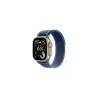 Apple Watch Ultra 3 GPS + Cellular 49mm Natural Titanium Case with Blue/Bright Blue Trail Loop - S/M