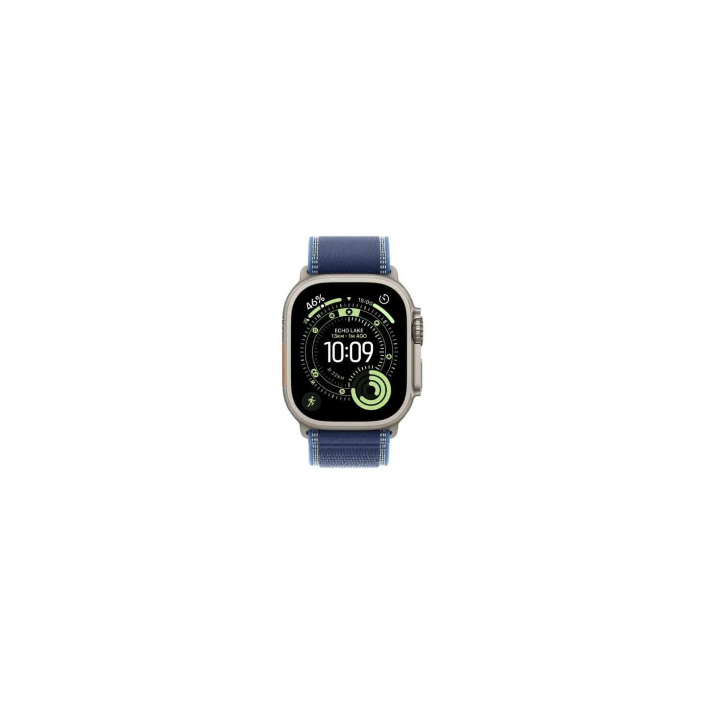 Apple Watch Ultra 3 GPS + Cellular 49mm Natural Titanium Case with Blue/Bright Blue Trail Loop - S/M