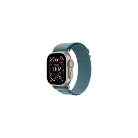 Apple Watch Ultra 3 GPS + Cellular 49mm Natural Titanium Case with Light Blue Alpine Loop - Large