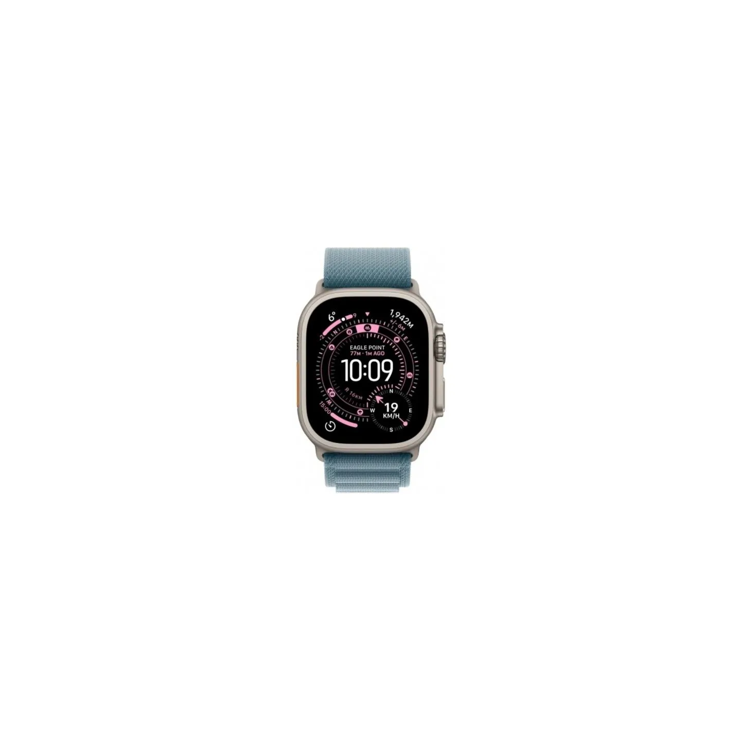 Apple Watch Ultra 3 GPS + Cellular 49mm Natural Titanium Case with Light Blue Alpine Loop - Medium