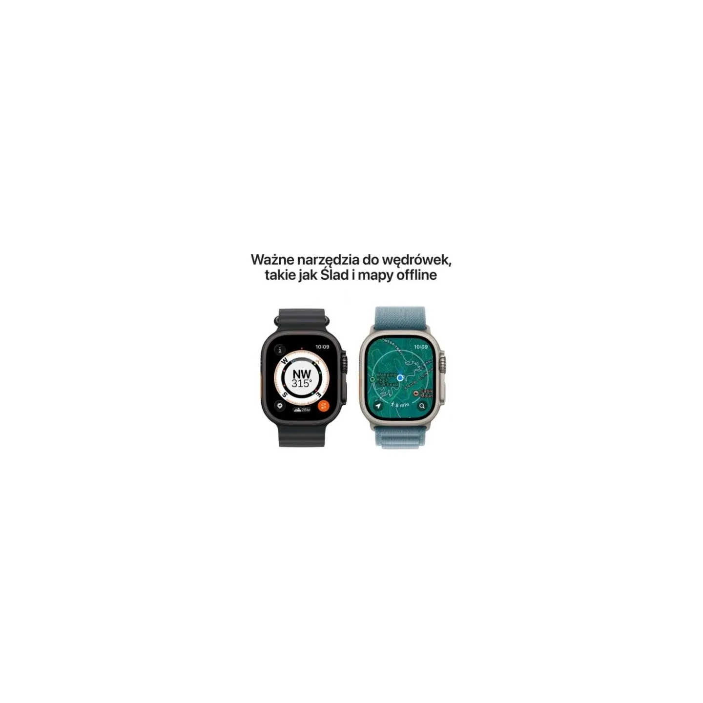Apple Watch Ultra 3 GPS + Cellular 49mm Natural Titanium Case with Light Blue Alpine Loop - Medium