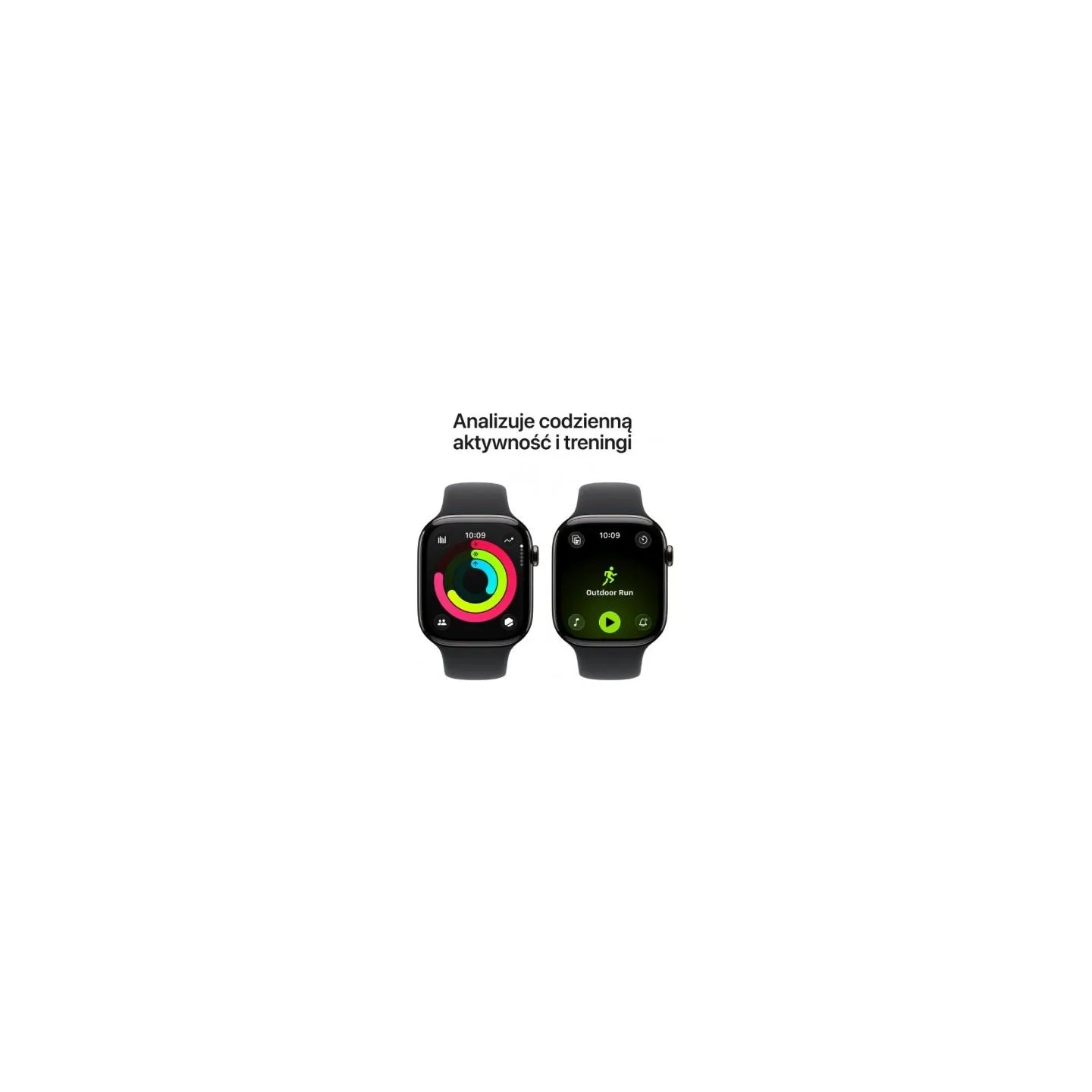 Apple Watch Series 11 GPS + Cellular 46mm Slate Titanium Case with Black Sport Band - S/M