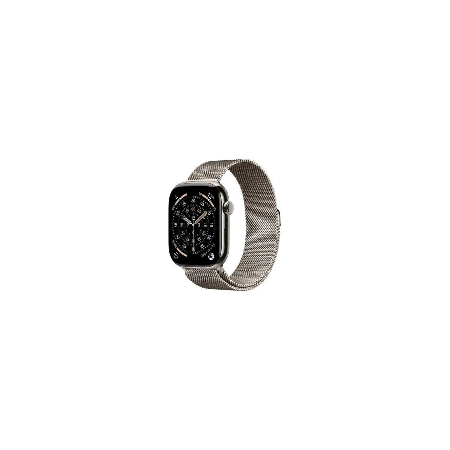 Apple Watch Series 11 GPS + Cellular 46mm Natural Titanium Case with Natural Milanese Loop