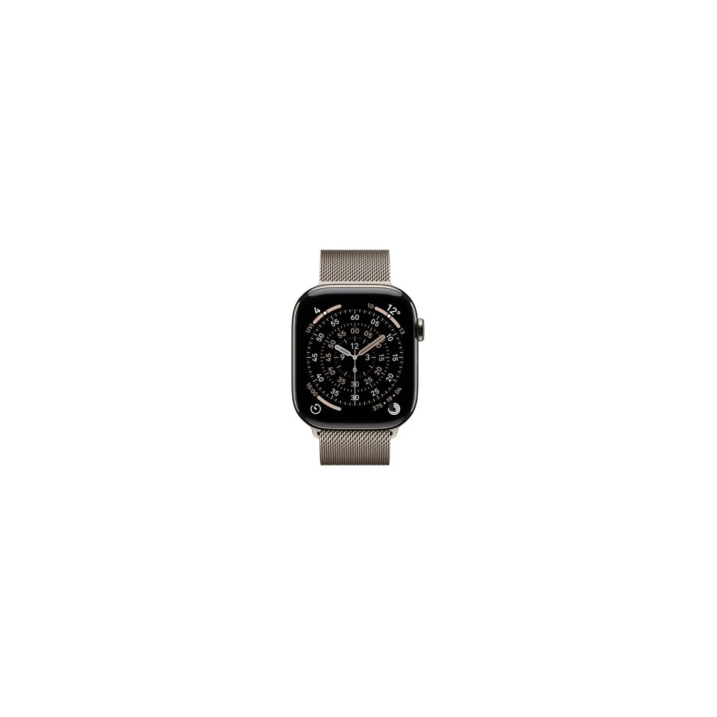 Apple Watch Series 11 GPS + Cellular 46mm Natural Titanium Case with Natural Milanese Loop