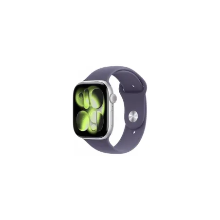 Apple Watch Series 11 GPS+Cellular 46mm Silver Aluminium Case with Purple Fog Sport Band - M/L