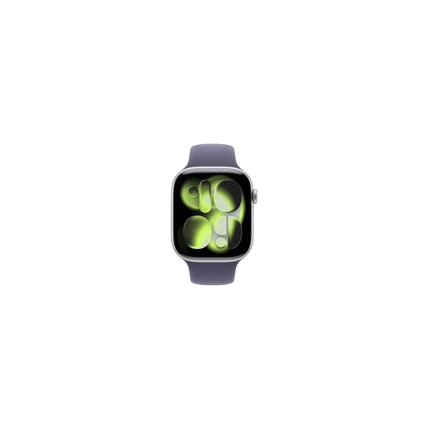 Apple Watch Series 11 GPS+Cellular 46mm Silver Aluminium Case with Purple Fog Sport Band - M/L