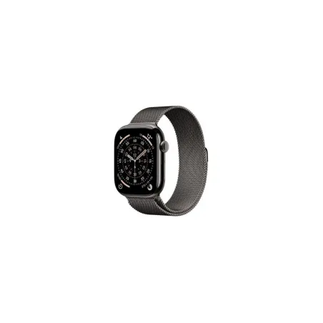 Apple Watch Series 11 GPS + Cellular 42mm Slate Titanium Case with Slate Milanese Loop