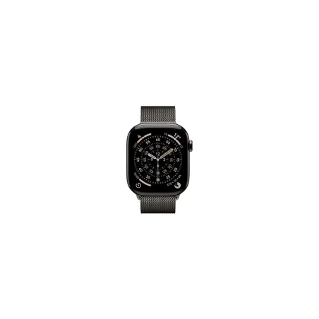 Apple Watch Series 11 GPS + Cellular 42mm Slate Titanium Case with Slate Milanese Loop