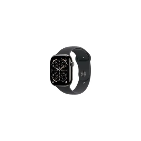 Apple Watch Series 11 GPS + Cellular 42mm Slate Titanium Case with Black Sport Band - M/L