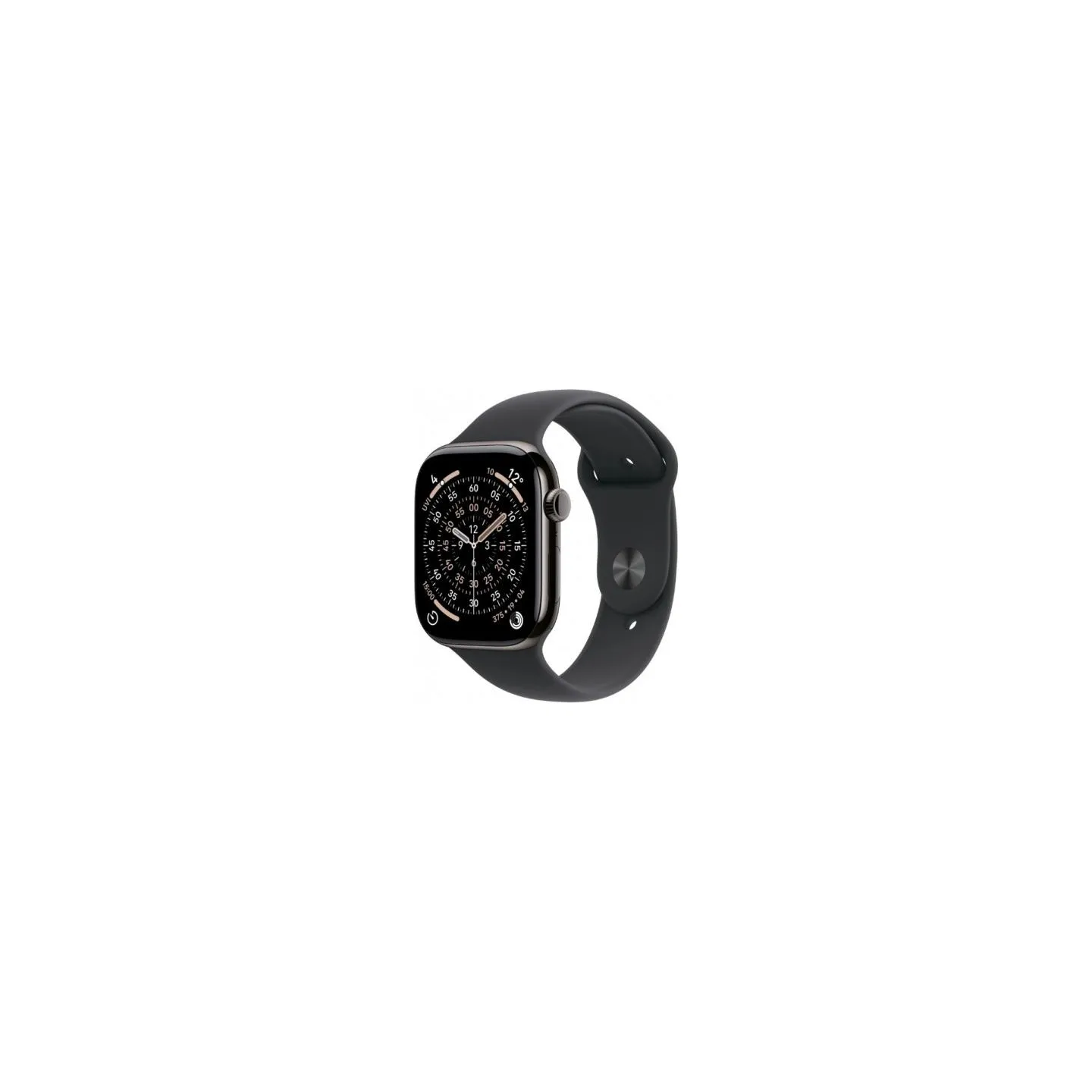 Apple Watch Series 11 GPS + Cellular 42mm Slate Titanium Case with Black Sport Band - S/M
