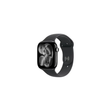 Apple Watch Series 11 GPS+Cellular 42mm Jet Black Aluminium Case with Black Sport Band - S/M