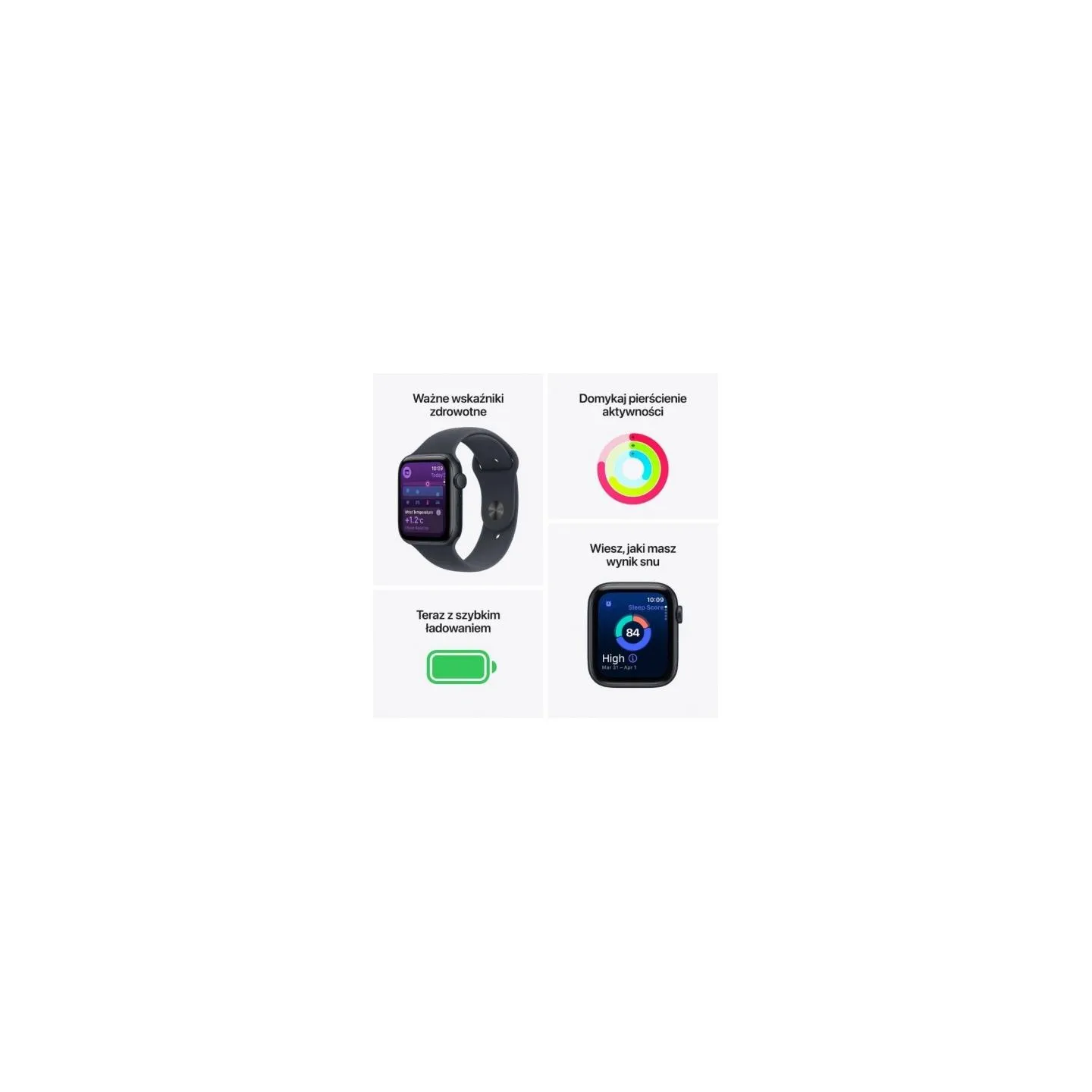 Apple Watch SE 3 GPS 44mm Starlight Aluminium Case with Starlight Sport Band - M/L