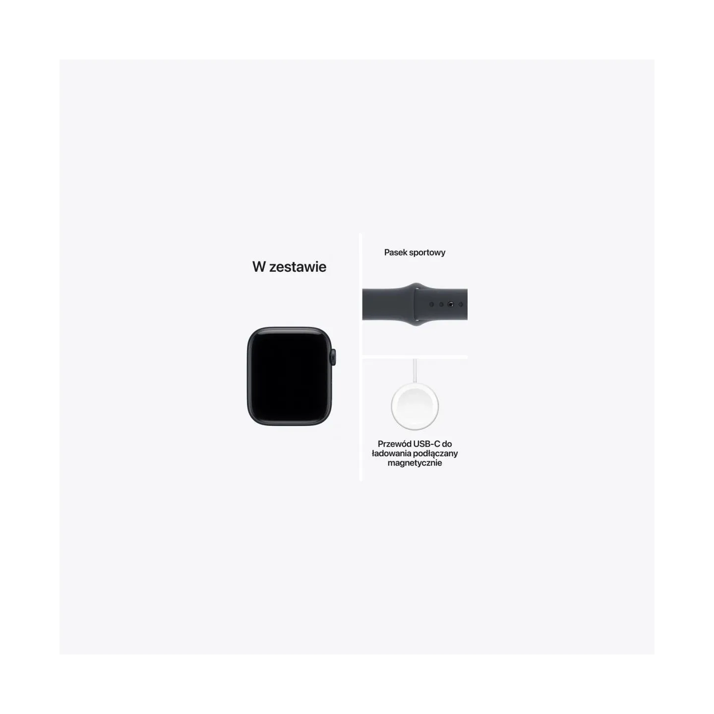 Apple Watch SE 3 GPS 40mm Midnight Aluminium Case with Midnight Sport Band S/M