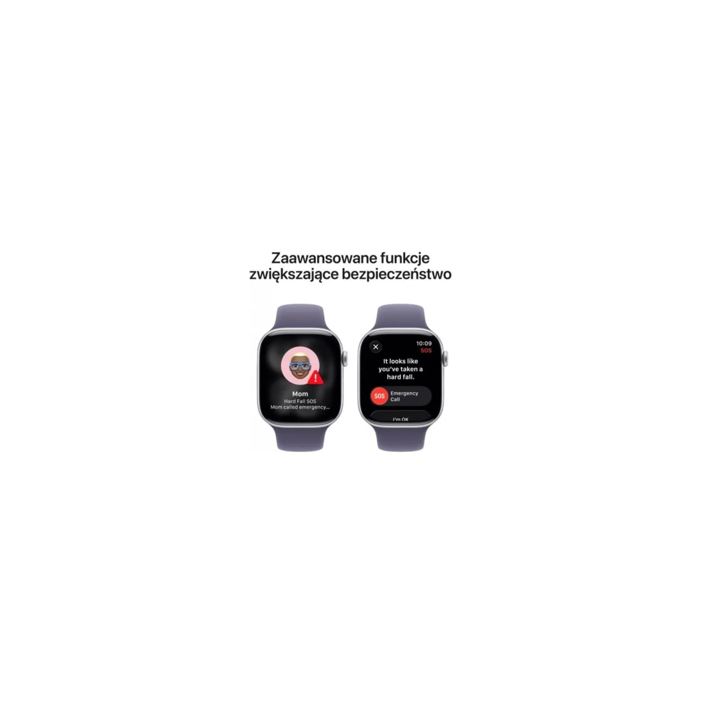 Apple Watch Series 11 GPS 46mm Silver Aluminium Case with Purple Fog Sport Band - M/L