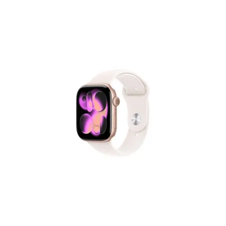 Apple Watch Series 11 GPS 46mm Rose Gold Aluminium Case with Light Blush Sport Band - M/L