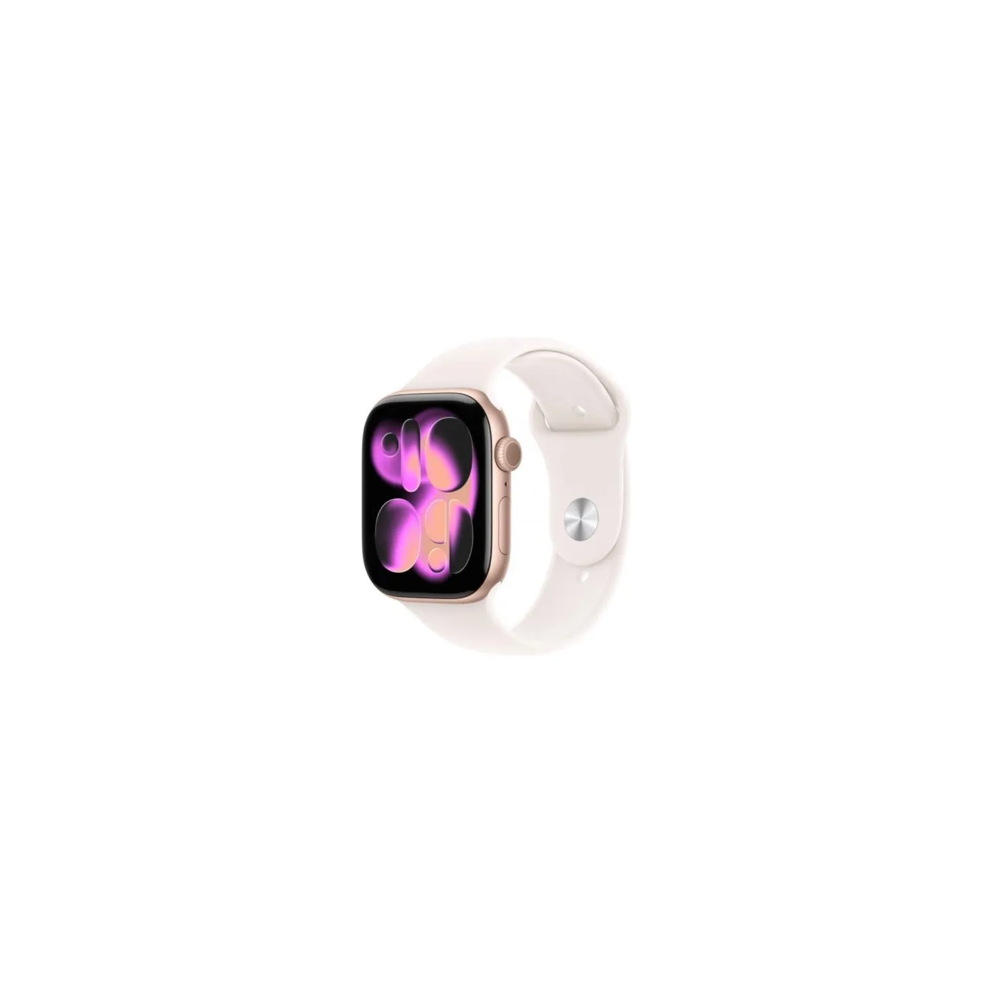 Apple Watch Series 11 GPS 46mm Rose Gold Aluminium Case with Light Blush Sport Band - M/L