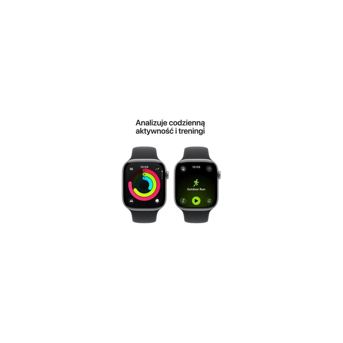 Apple Watch Series 11 GPS 46mm Space Grey Aluminium Case with Black Sport Band - S/M