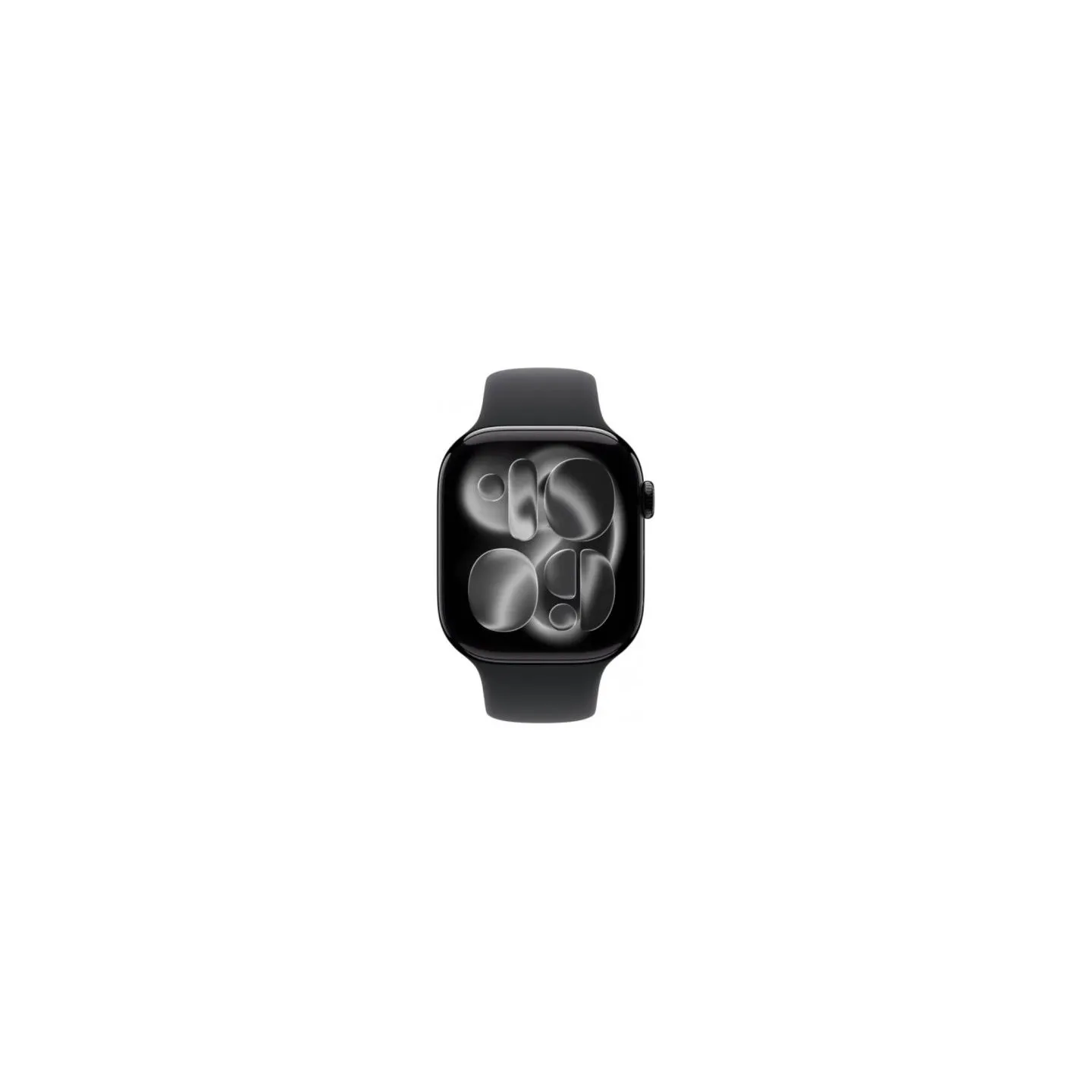 Apple Watch Series 11 GPS 46mm Jet Black Aluminium Case with Black Sport Band - S/M