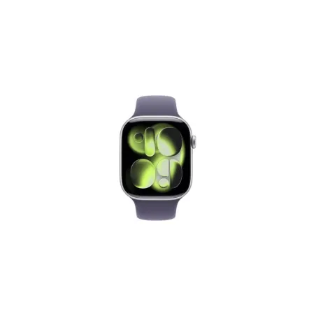 Apple Watch Series 11 GPS 42mm Silver Aluminium Case with Purple Fog Sport Band - S/M