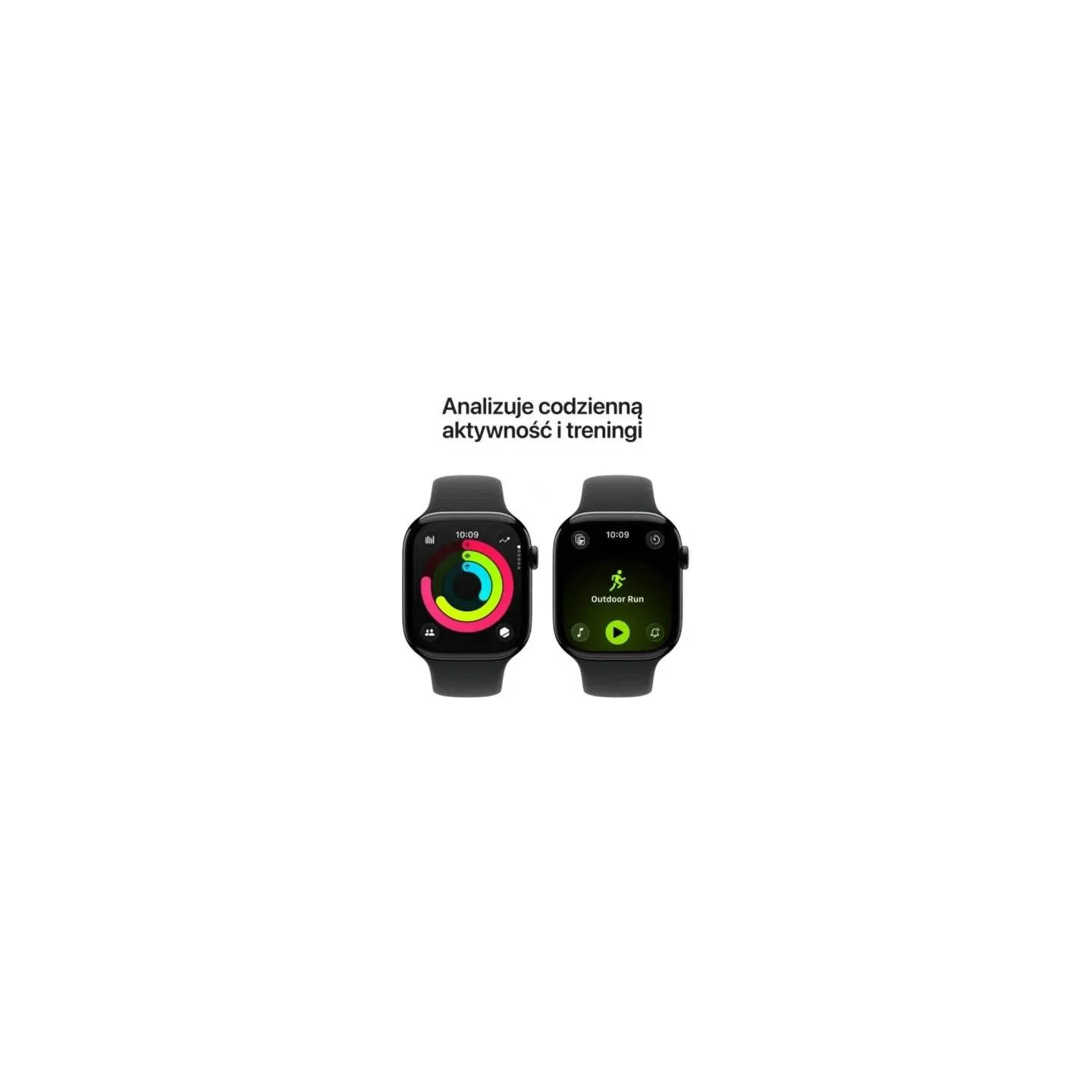 Apple Watch Series 11 GPS 42mm Jet Black Aluminium Case with Black Sport Band - S/M