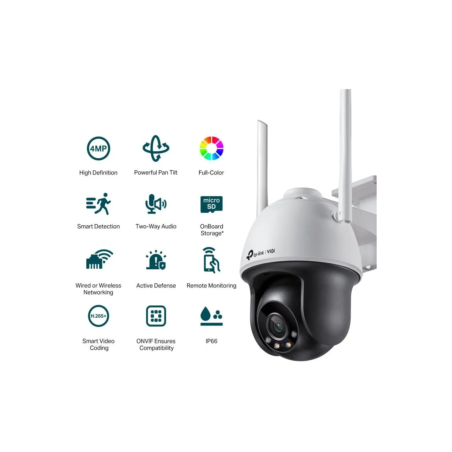 Tp-Link WRL CAMERA 4MP PAN/TILT/VIGI C540-W(4MM) TP-LINK