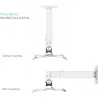 Onkron PROJECTOR ACC MOUNT/WHITE K5A-W ONKRON