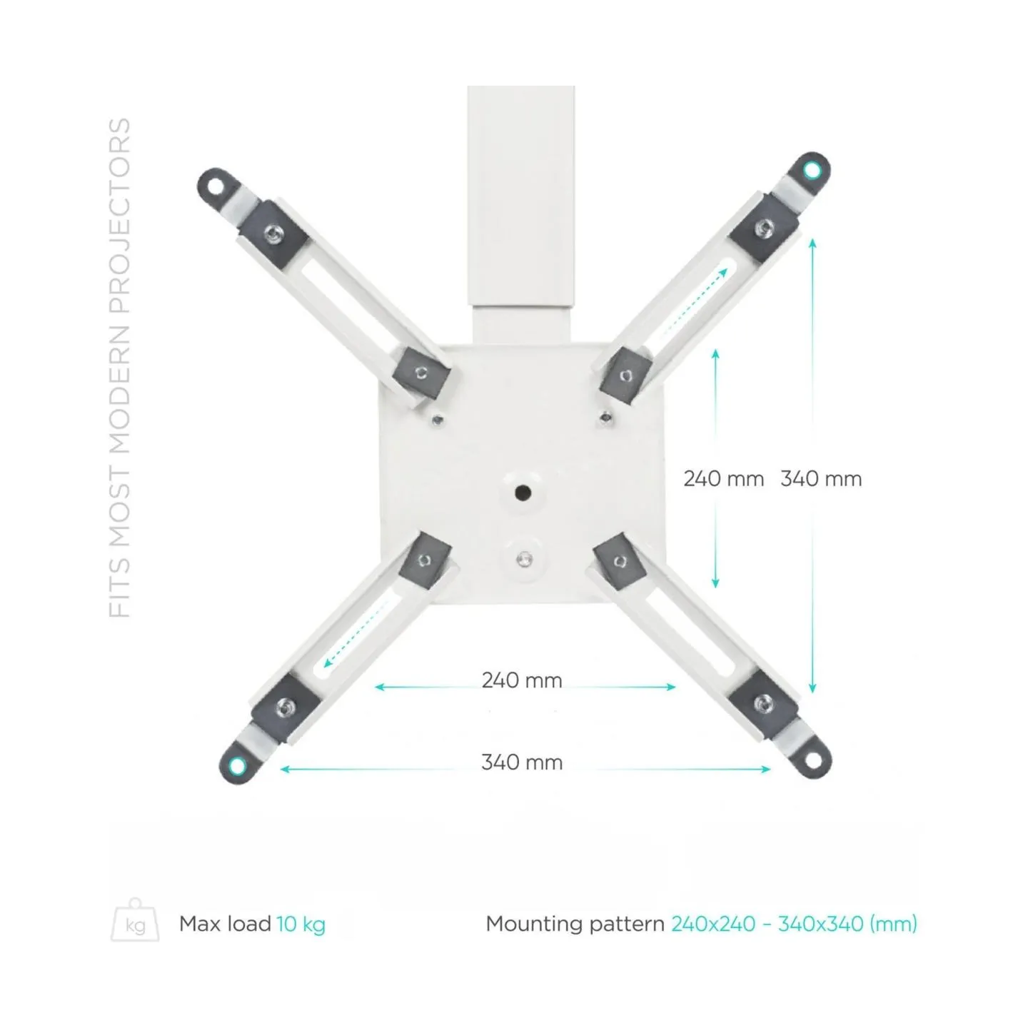 Onkron PROJECTOR ACC MOUNT/WHITE K5A-W ONKRON