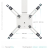 Onkron PROJECTOR ACC MOUNT/WHITE K5A-W ONKRON