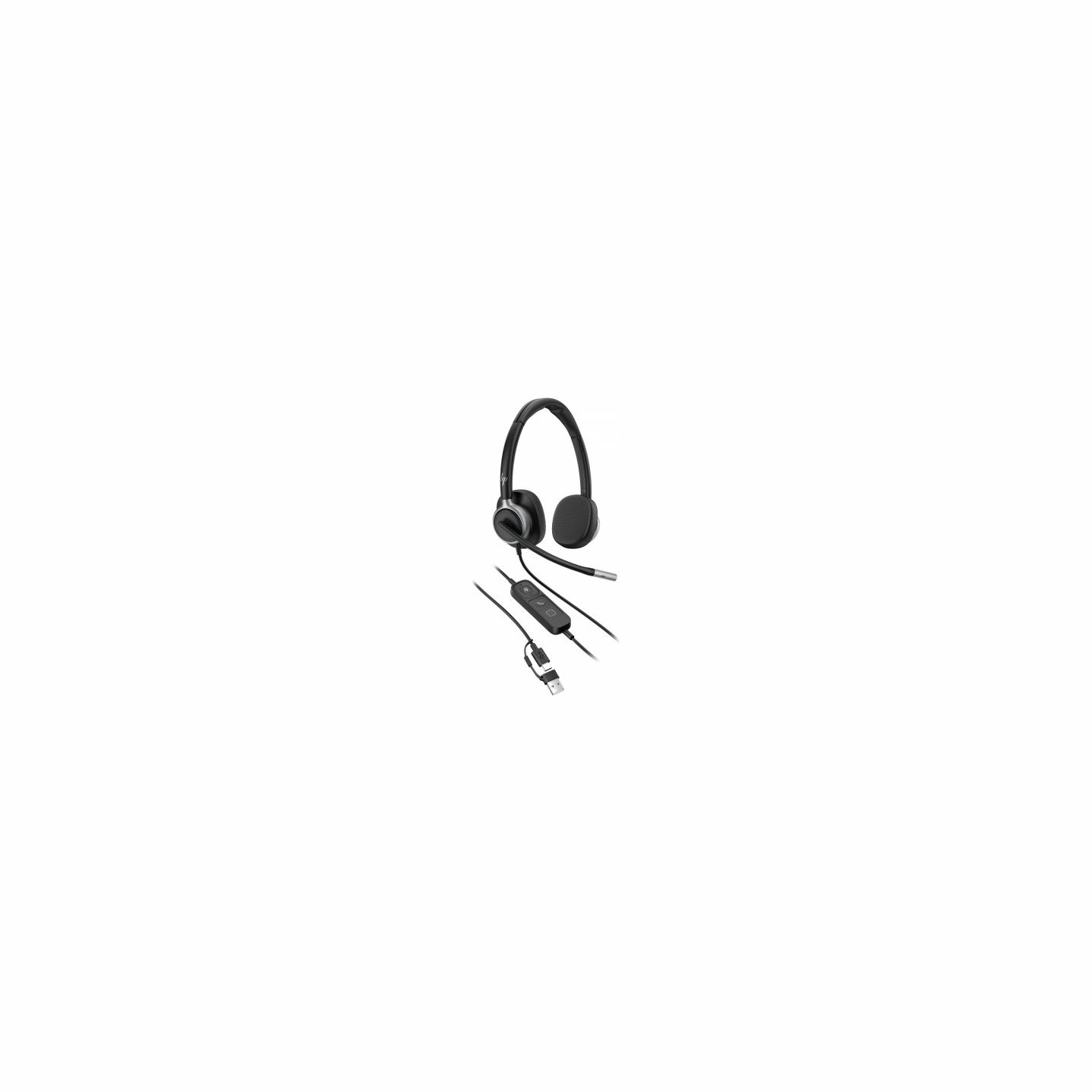 Poly Headphone Mission 625 Stereo Leatherette C01C6AA#AC