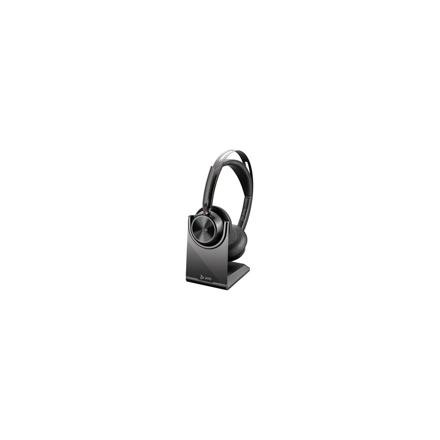 Poly Voyager Focus 2 Microsoft Teams Certified USB-C-C Headset +USB-C/A Adapter +Charging Stand 9T9J6AA