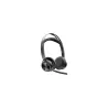 Poly Voyager Focus 2 Microsoft Teams Certified USB-C-C Headset +USB-C/A Adapter +Charging Stand 9T9J6AA