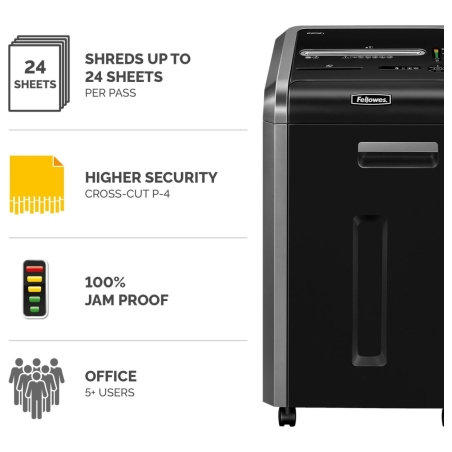 Fellowes SHREDDER POWERSHRED 225CI/CROSS CUT 4622001 FELLOWES