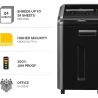 Fellowes SHREDDER POWERSHRED 225CI/CROSS CUT 4622001 FELLOWES