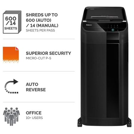 Fellowes SHREDDER AUTOMAX 600M/4657401 FELLOWES